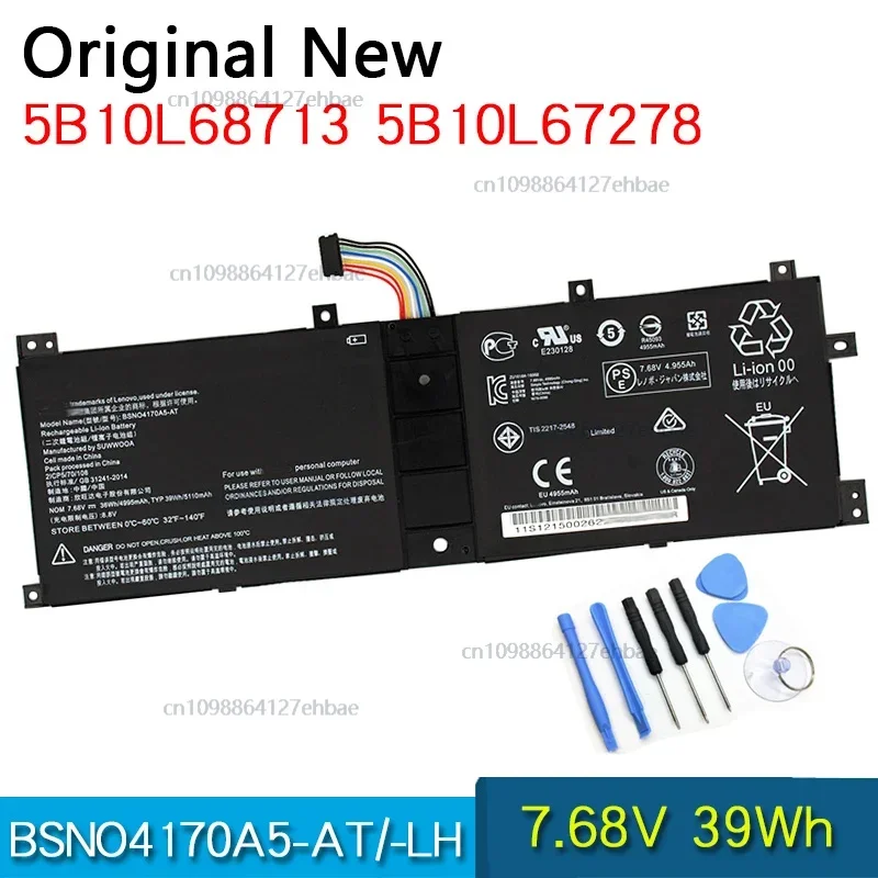 

NEW Original Battery BSNO4170A5-AT BSNO4170A5-LH 5B10L67278 5B10L68713 For Miix 510-12ISK 520-12IKB 525-12IKB 7.68V 39Wh