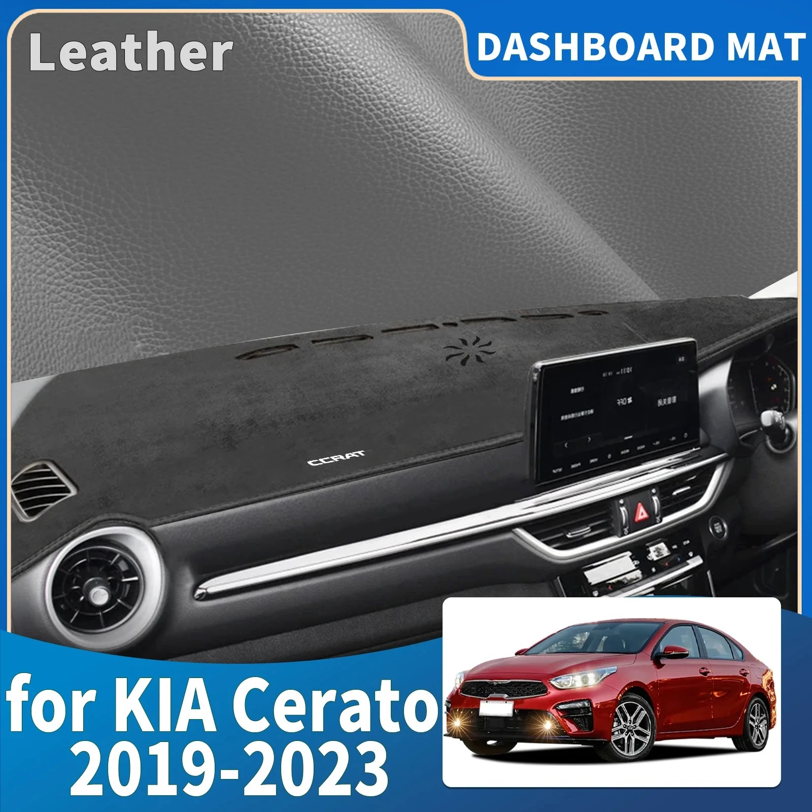 

fit for KIA Cerato 2019 2020 2021 2022 2023 Car Accessories DashMat Sunshade Dashmat Protective Carpet Dashboard Cover Pad
