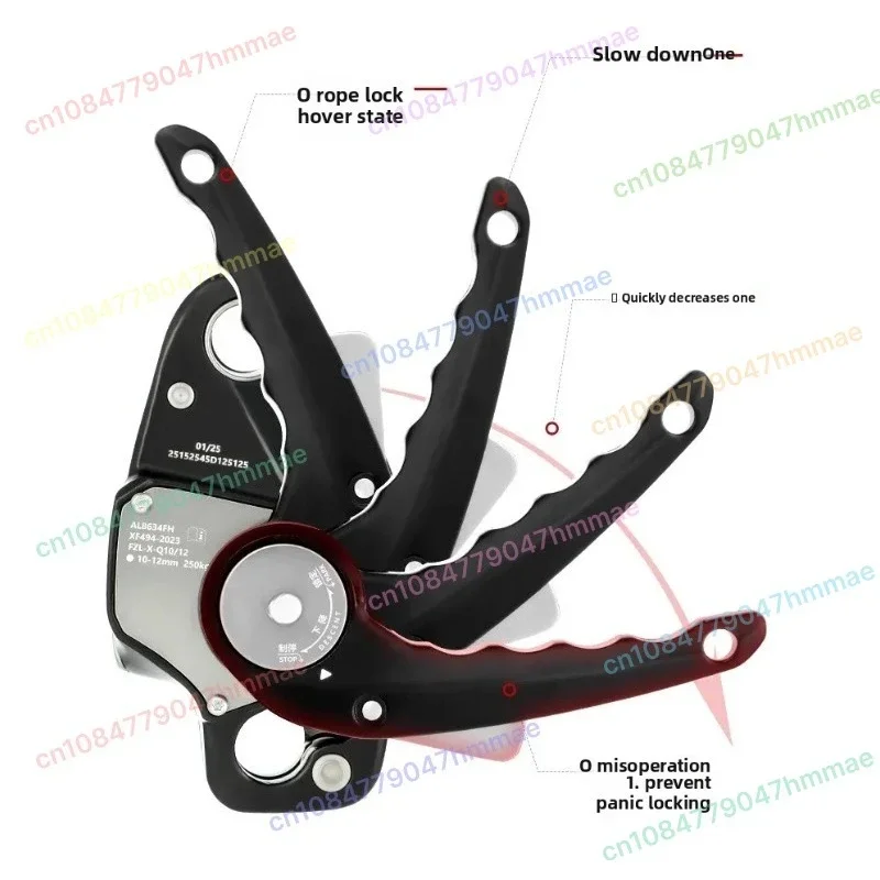 

Descender, Anti-panic Cam Manual Control, Outdoor Climbing Downhill, Aerial Work Protection, Descender