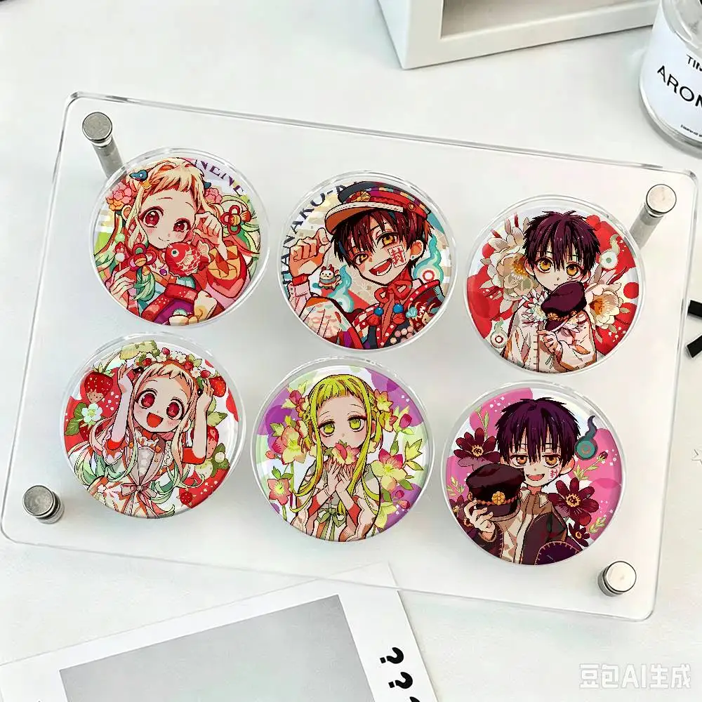 Anime Toilet-bound Hanako-kun Minamoto   Brooch Lapel Pin Button Badge on Bag Clothing Hat Jewelry Accessories Toys Gift