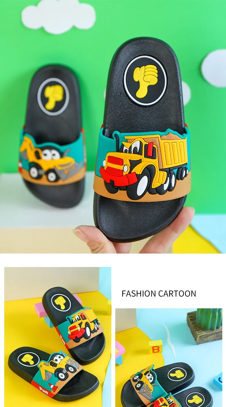 2026 Kinder Anti-Rutsch Badeschuhe Jungen Hausschuhe PVC-Material Bequeme Weiche Sohlen Leicht Anzuziehen – Detail 19