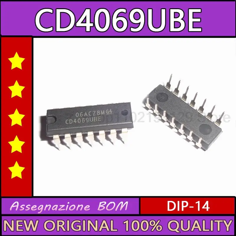 10PCS/LOT Cd4069ube in-line dip-14 brand new imported