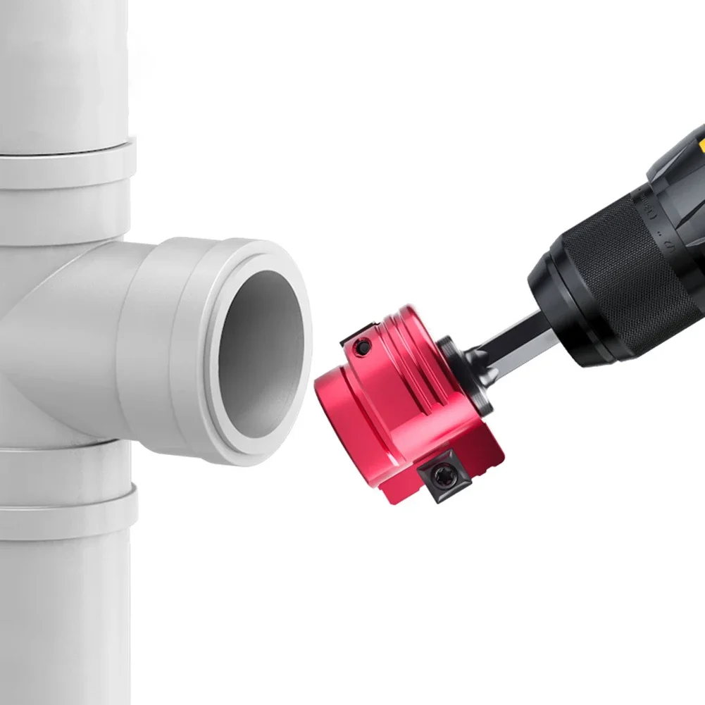For Fitting Saver PVC Pipe Reamer With 6.35mm Hex Shaft Metal Plumbing Tool For Clean Joints In Drain Vent And Water Pipes
