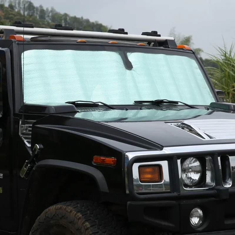 

Для Hummer H2 2003-2009 автомобильный солнцезащитный козырек с защитой от ультрафиолета, передний автомобильный солнцезащитный козырек, чехол на лобовое стекло, аксессуары для салона автомобиля
