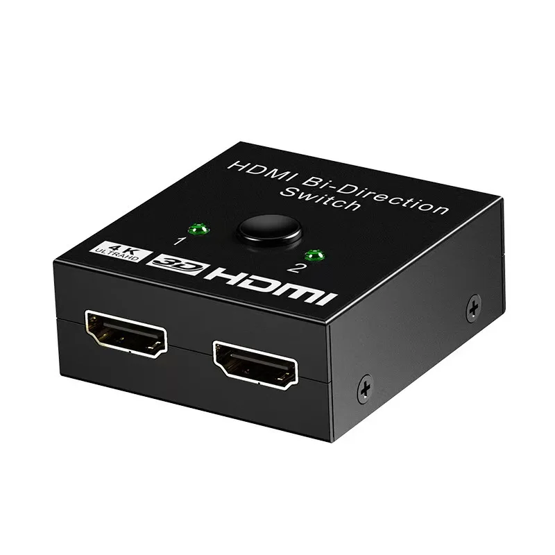 Conmutador compatible con HDMI, divisor bidireccional 2,0, adaptador 1x2/2x1, convertidor 2 en 1 para PS4 Pro/4/3 TV Box 4K