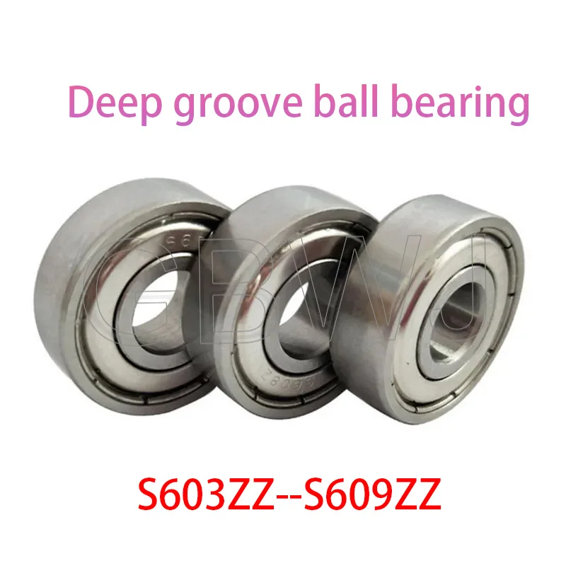 1Pcs Stainless Steel Bearing Deep Groove Ball Bearing S603ZZ S604ZZ S608ZZ S604Z S606Z S608ZZ S609ZZ