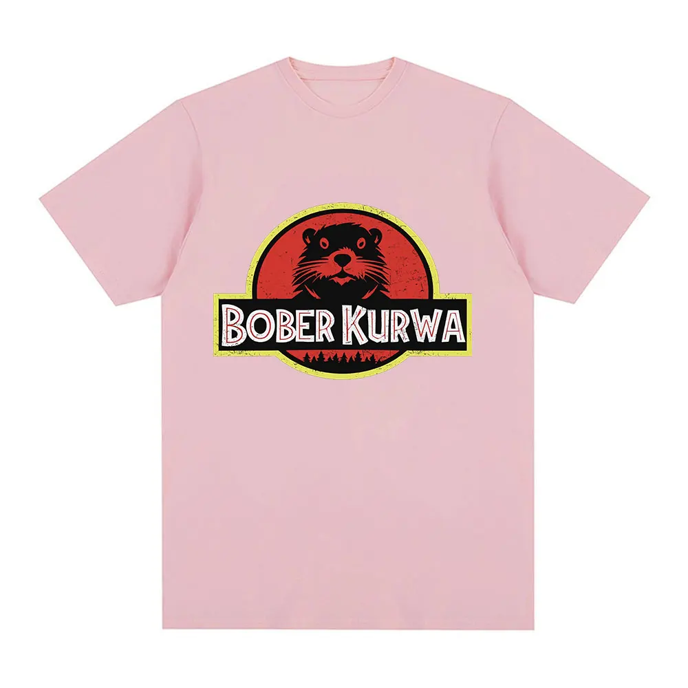 Bober Kurwa Bobr komik Meme grafik T-shirt erkek kadın moda Hip Hop kısa kollu gevşek T-shirt % 100% pamuk rahat T shirt