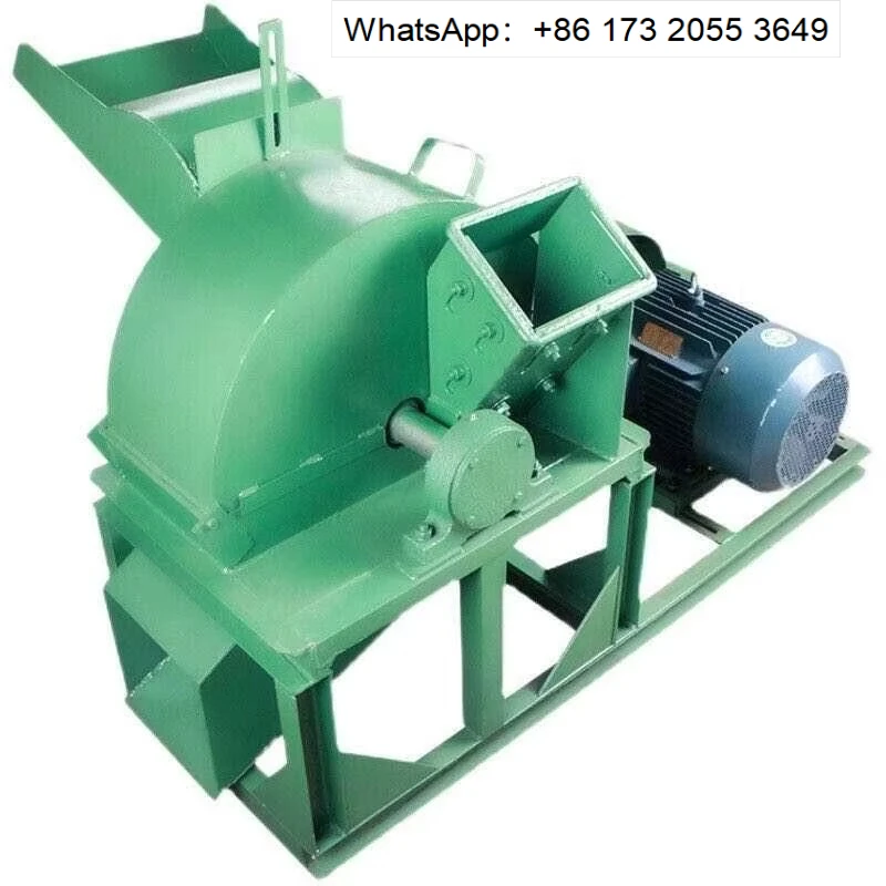 Mobile Wood Shredder, Garden Branch Wood Scrap Crusher