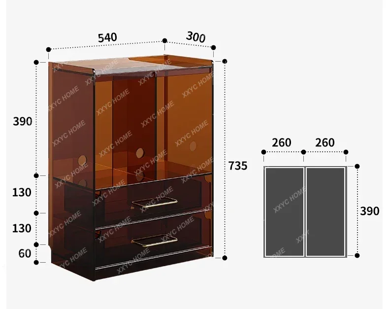 

Acrylic bookcase living room TV cabinet free combination bookshelf low locker module lattice cabinet