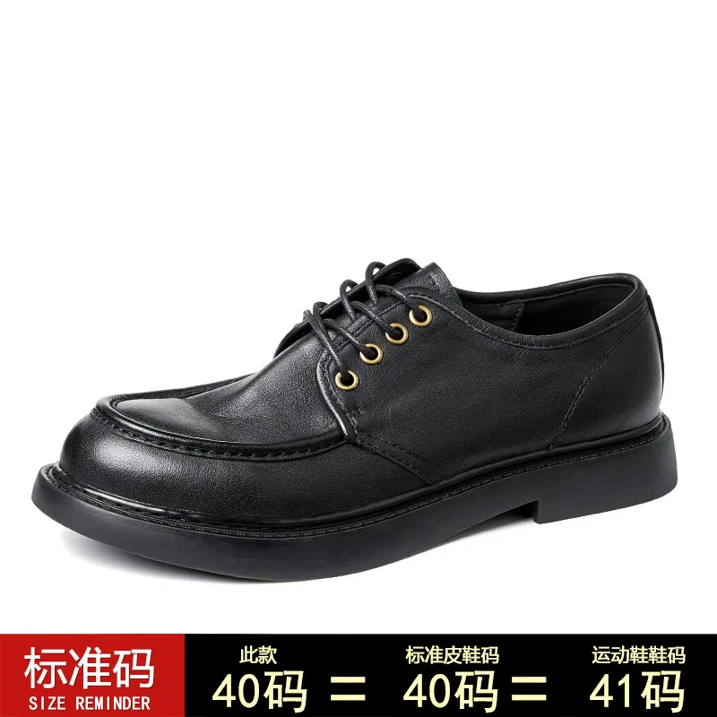 Cowhide Spring Autumn Summer Shoes Men Leather Original Shoes Men High Quality Genuine Leather Lace-Up Men Shoes Dress Shoes