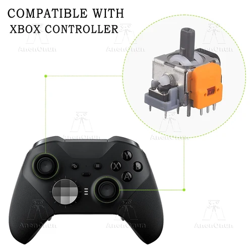 Imagen 2 del producto 10 Uds. Joystick de efecto Hall Thumb Stick Sensor analógico 3D piezas de repuesto para reparación Xbox Series X/S, accesorios de controlador Xbox One