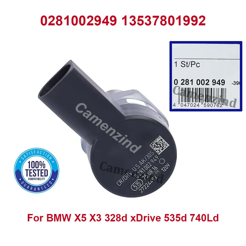 

0281002949 DRV Fuel Pressure Regulator 13537801992 0 281 002 949 for BMW X5 X3 328d xDrive 535d 740Ld