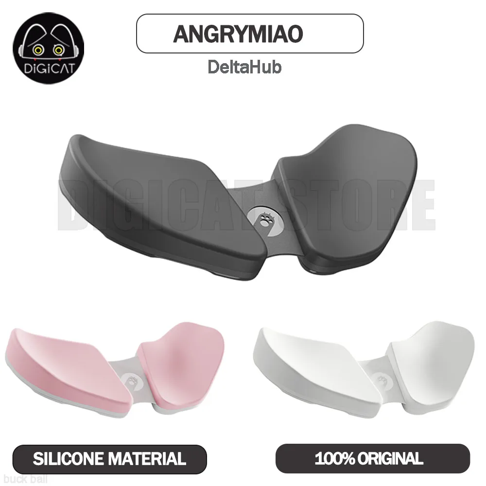 AngryMiao DeltaHub Carpio2.0 Silicone Ergonomic Design of Split Wrist Support Keyboard And Mouse Customise Wrist Guard Mouse Pad