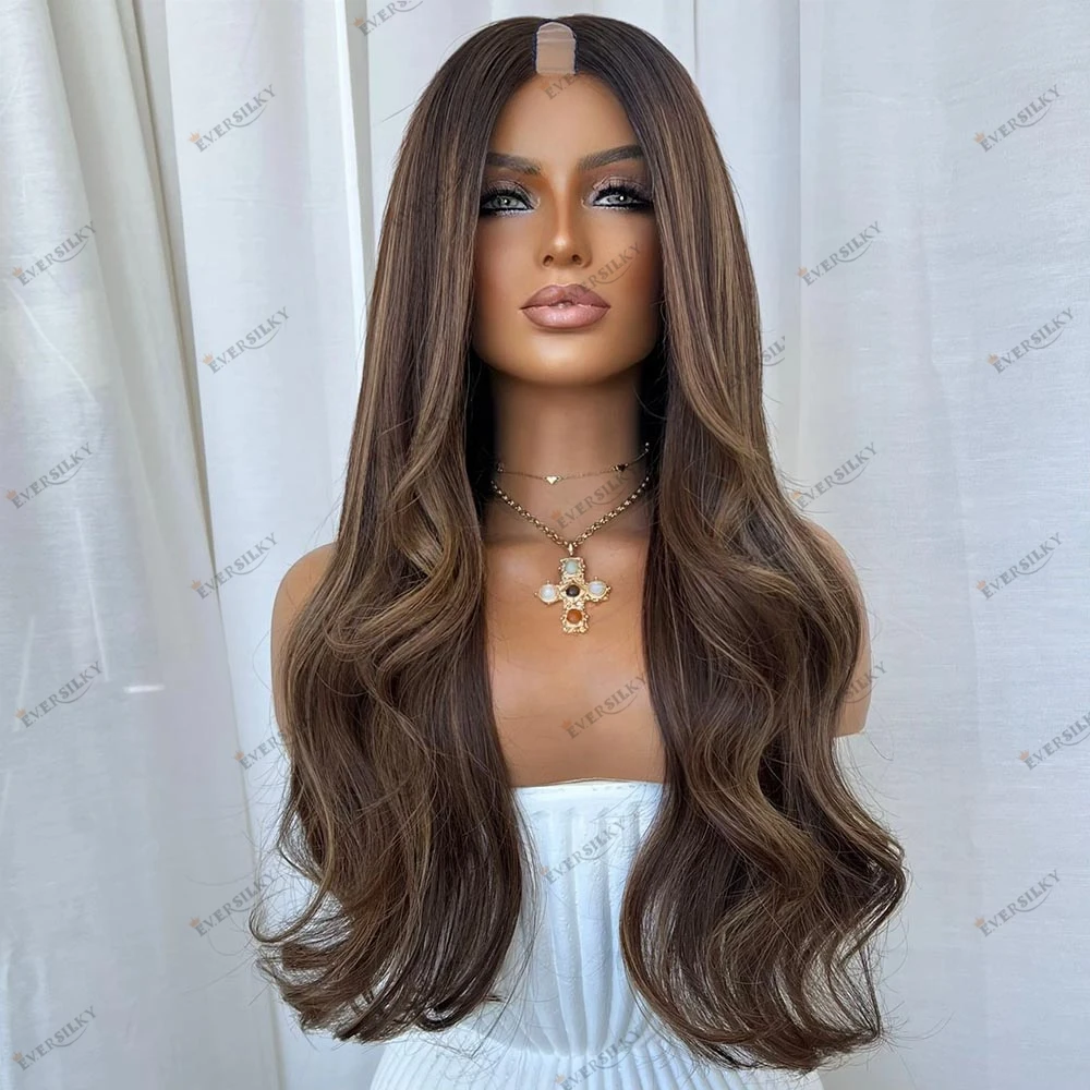 

Малайзийские парики из натуральных волос Реми, без клея, волнистые, длинные, с балаяжем, V-образные, с нюансами пепельного блонда, натурального коричневого и черного цветов, для женщин, плотность 200%