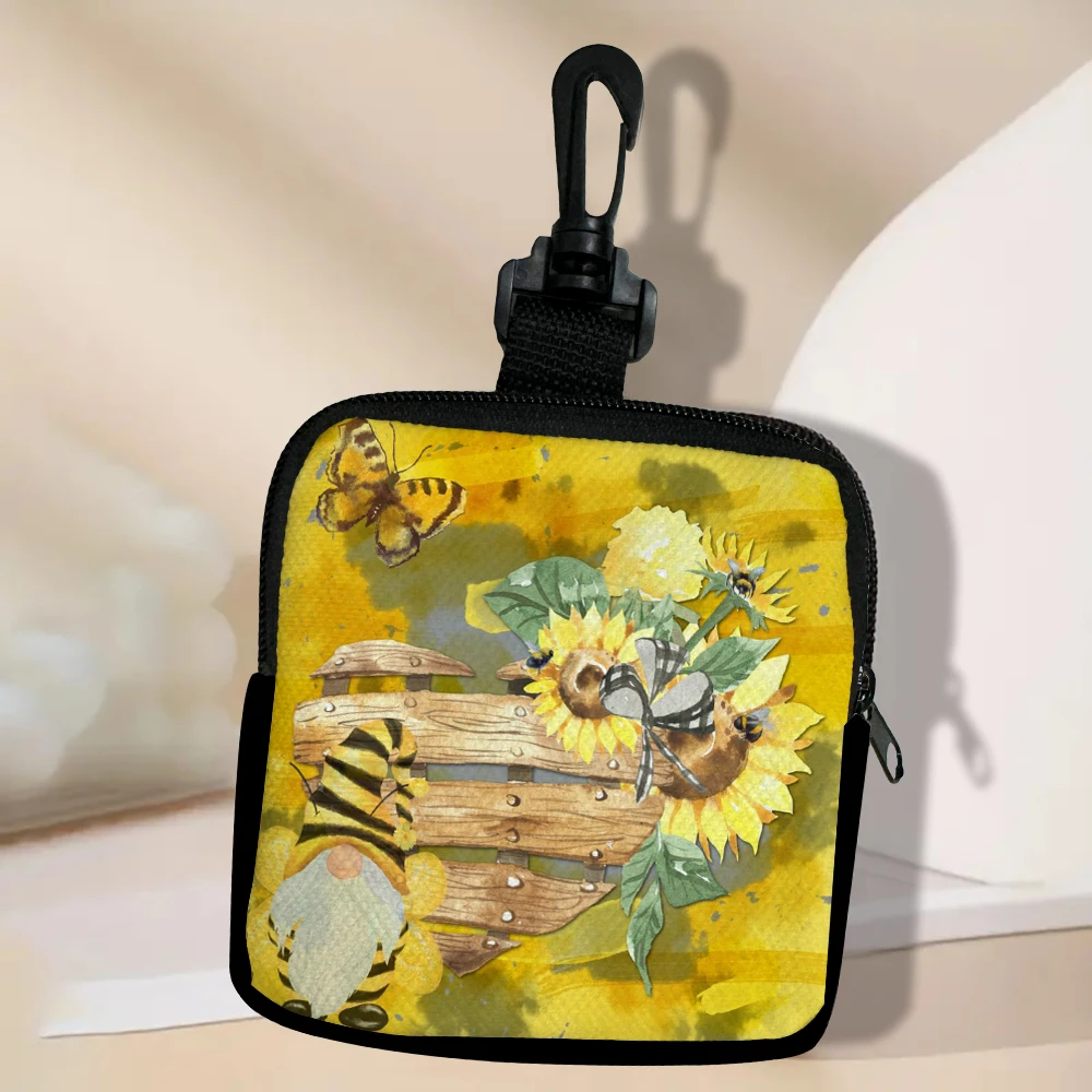 

Sunflower Women's Short Wallet Portable Minimalist Fashion Large Capacity Zero Wallet Card Bag 10.16