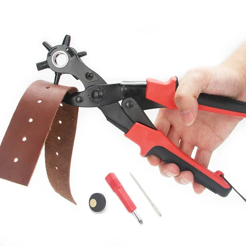 1pcs DIY Professional Belt Hole Punching Tool, Watch Strap Hole Puncher, Multi-Functional Various Hole Handicraft Punch Plier