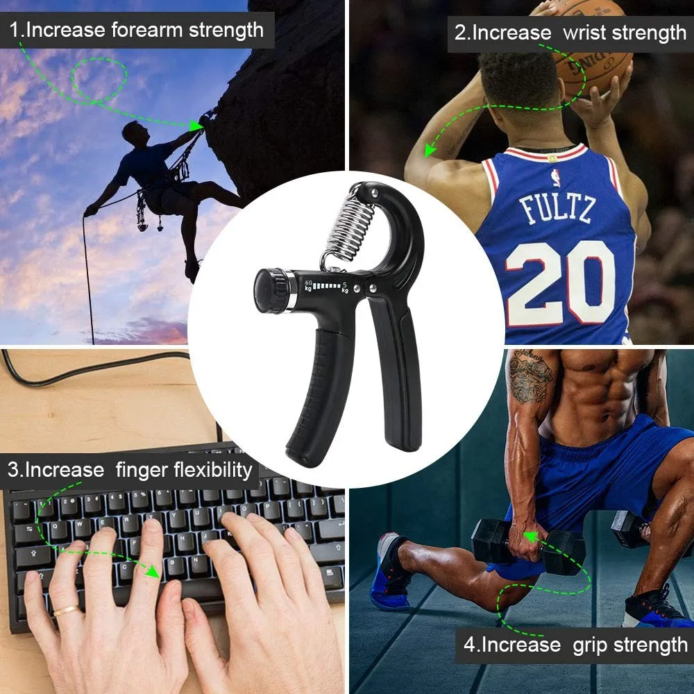 5-60kg Adjustable Hand Grip Strengthener Heavy Gripper Fitness Hand Exerciser Grip Wrist Training Wholesale of Multiple Colors