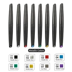 DSPIAE Soft Tip Water-based Marker Pen Kit Basic Metallic Fluorescent Color Kit for Gundam Model Painting Artist DIY Paint Tool