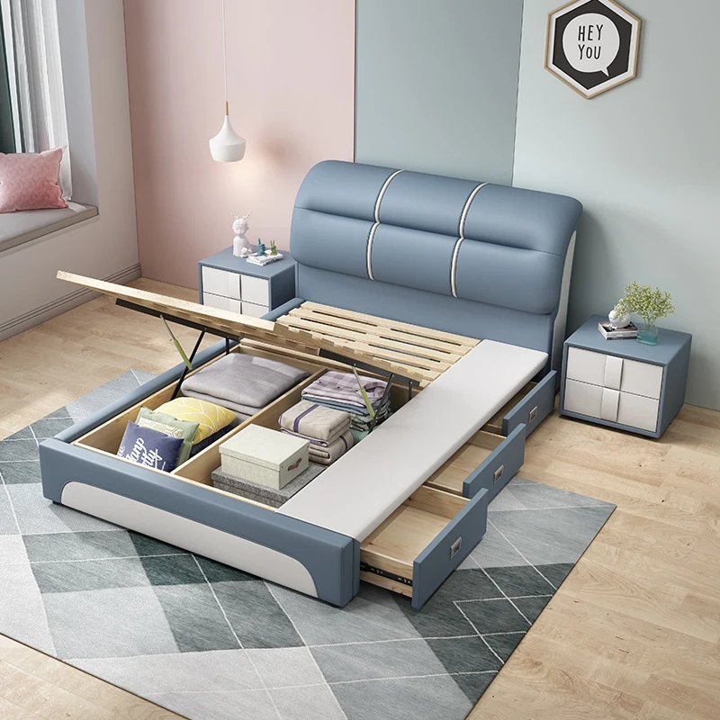 أسود الحد الأدنى سرير أطفال تخزين الشمال الأبيض تصميم واحد سرير أطفال الحديثة مخصص خشبية Lettino لكل أثاث بامبيني المنزل