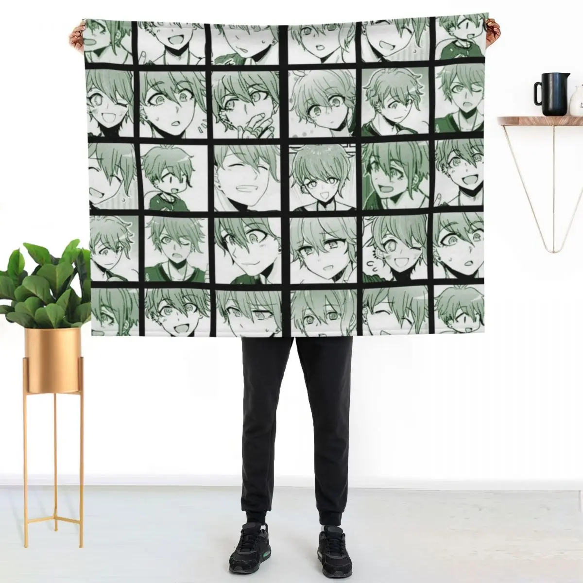 

Rantaro Manga Collection (Colored) Throw Blanket Multi Purpose Soft Warm Blanket for Home Travel
