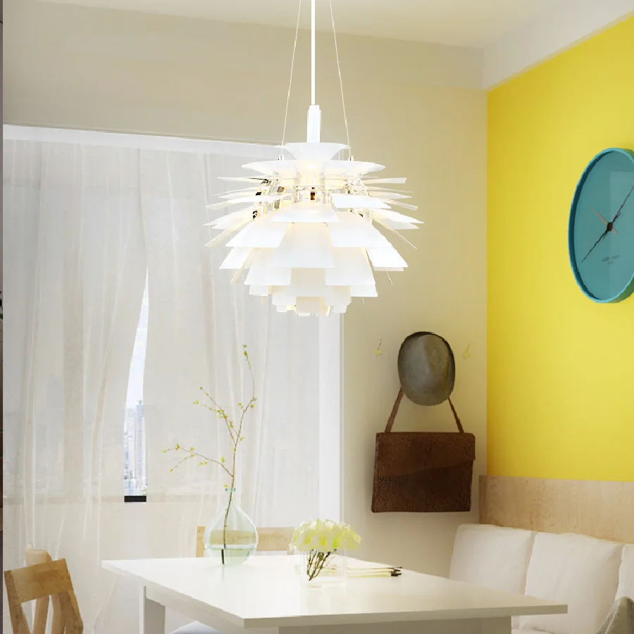 Nordic postmodern creative chandelier aluminum living room Pendant lamps dining room chandeliers hanging lights