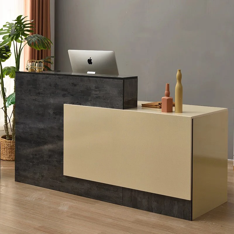 

Beauty Office Reception Desk Counter Minimalist Storage Nordic Trendy Reception Desks Modern Hair Salon Luxury Salon Furniture
