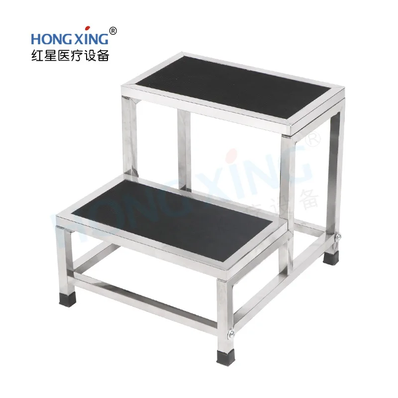 Stainless Steel Step Stool with Handle Mobile Heavy Duty Shoe Changing Pedal Bench for Home Hospital