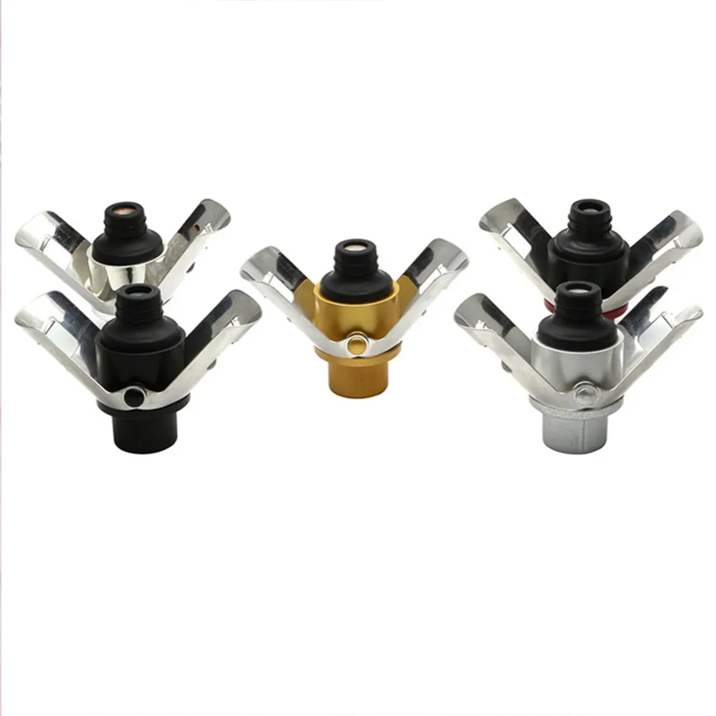 2Pcs Stainless Steel Vacuum Pump Wine Stopper Bottle Sealer for Sparkling Wine Preserves Flavor Freshness Oxidation