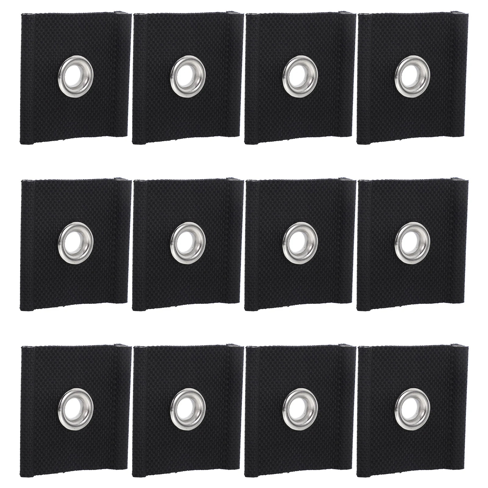 12 قطعة من حاويات وصلة معطف RV مع أغطية شماعات خطافات شحن من القماش المطلي بالبولي فينيل كلوريد