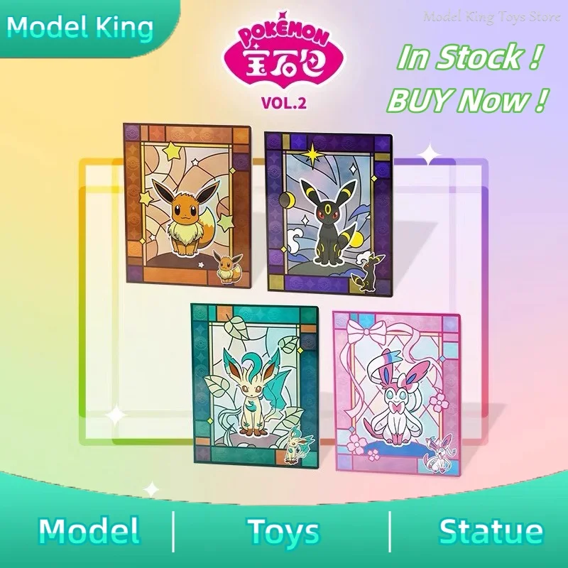 

In Stock Original PTCG Card Chinese Gem Pack Vol.2 Seriesd Gift Sylveon Leafeon Umbreon Eevee Card Collection Brochure toy Gifts