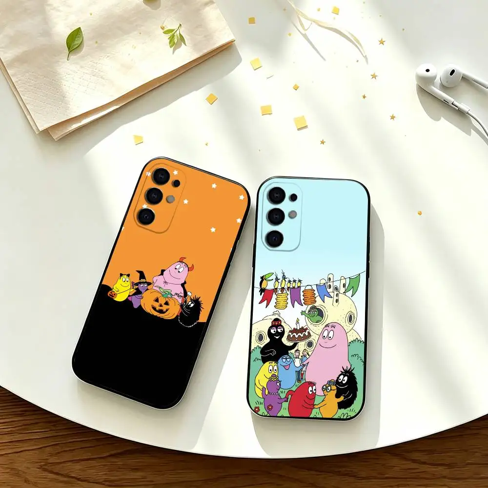 B-Barbapapa-S CARTOON  Phone Case For Samsung S25,S23,S22,S20,S21,S30,Ultra,Plus,Note,5G Black Cover