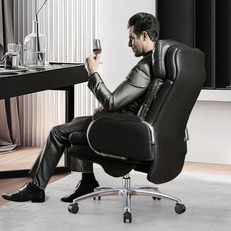 Luxurious Ergonomic Office Chairs Recliner Comfortable Adjust Mobile Office Chairs Sedentary Commerce Furniture Bürostuhl LLOC