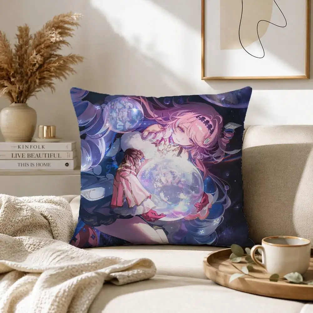 C-Cyrene H-Honkai Star Rail Pillow Case for Sofa Living Room Home office Decor Protective Cover
