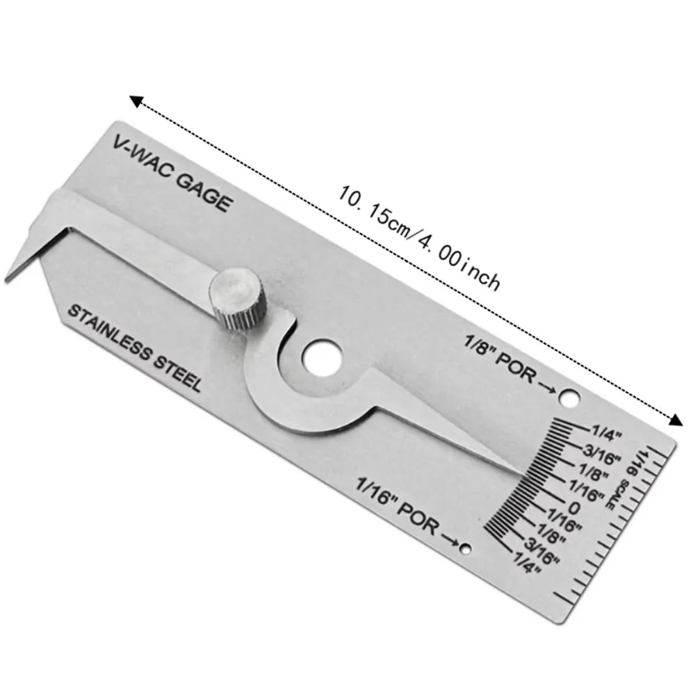 Stainless Steel Depth Ruler Imperial System Metric Reading Inspection Gauge Precise Checks Measuring Tool