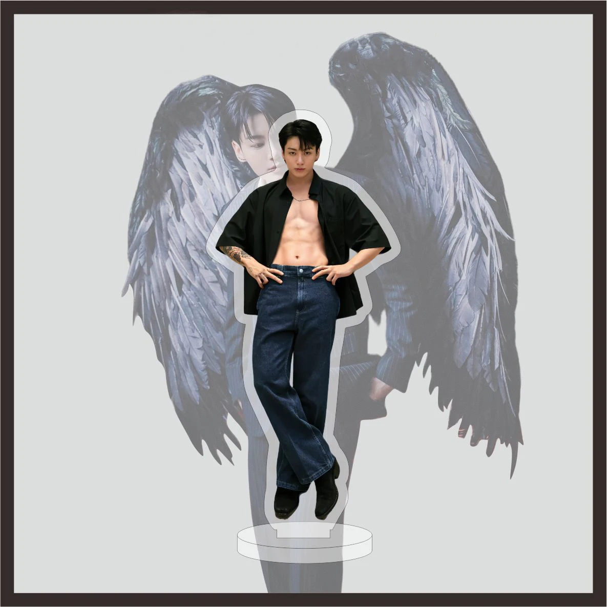 New Kpop Idol Acrylic Stand JK Figures Standing Model Desktop Decorative Fans Collection Gift