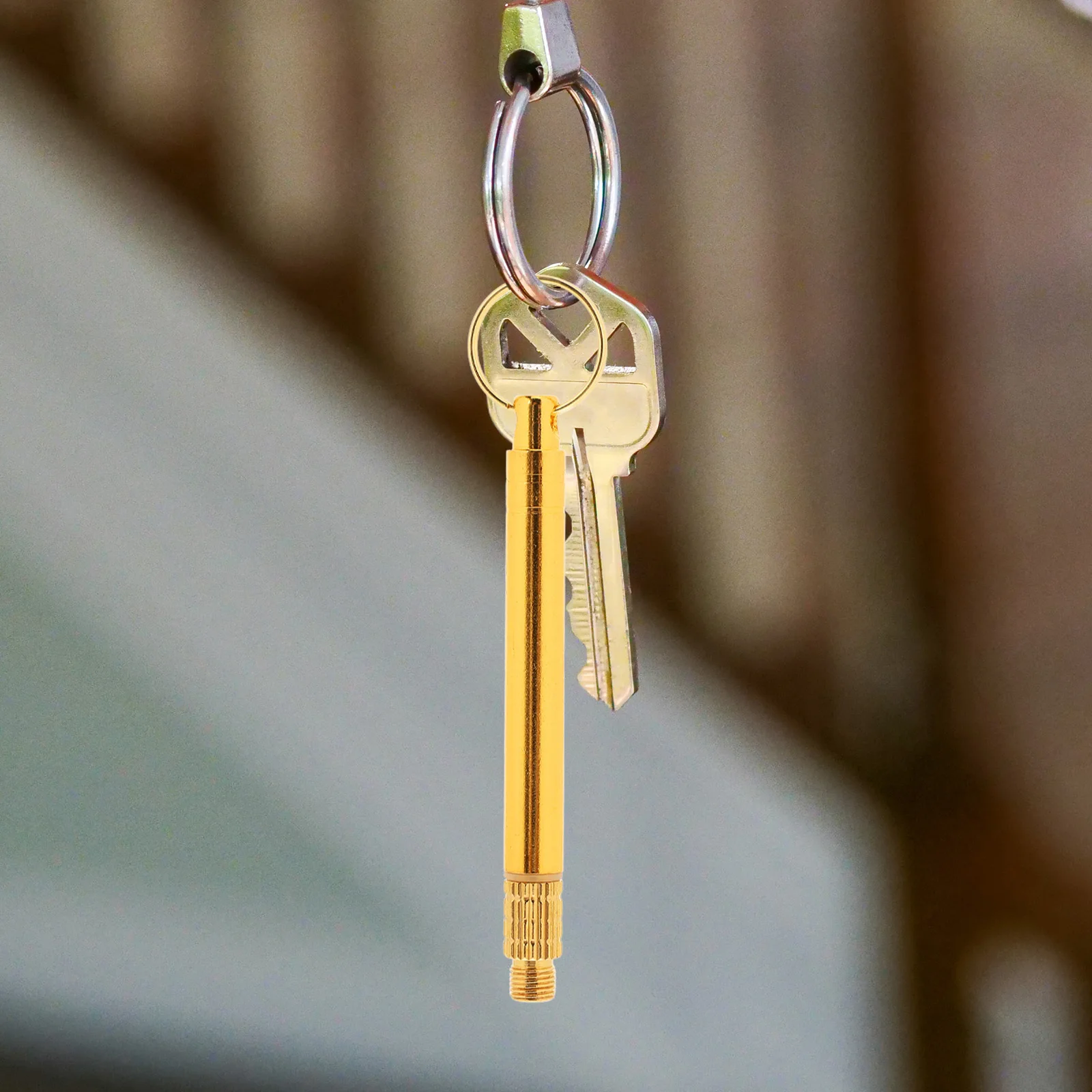 

5 Brass Stainless Steel Toothpicks Set Portable Keychain Toothpick Holder Reusable Metal Toothpicks for Camping Picnic