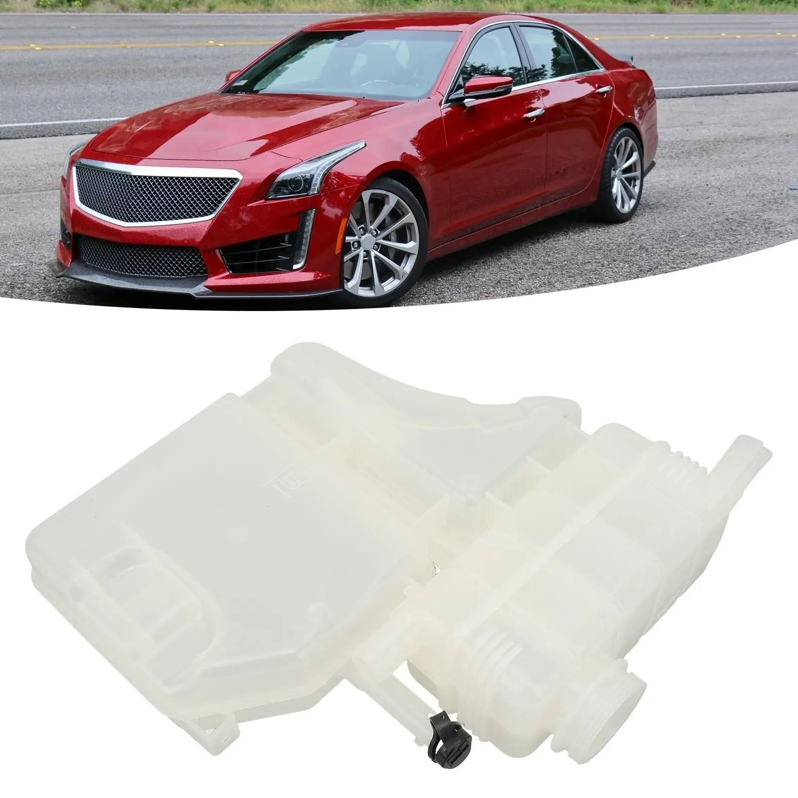 Radiator Expansion Tank 22948113 for cts ATS - Wear-Resistant Engine Coolant Reservoir, Easy Installation