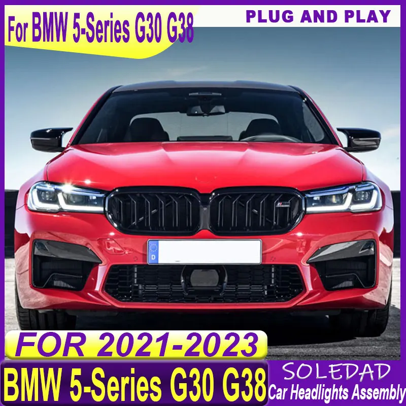 Car headlights For BMW G30 G38 Headlights 2021 2022 2023 upgrade headlights Style DRL Dual Projector Car Accessories Modified