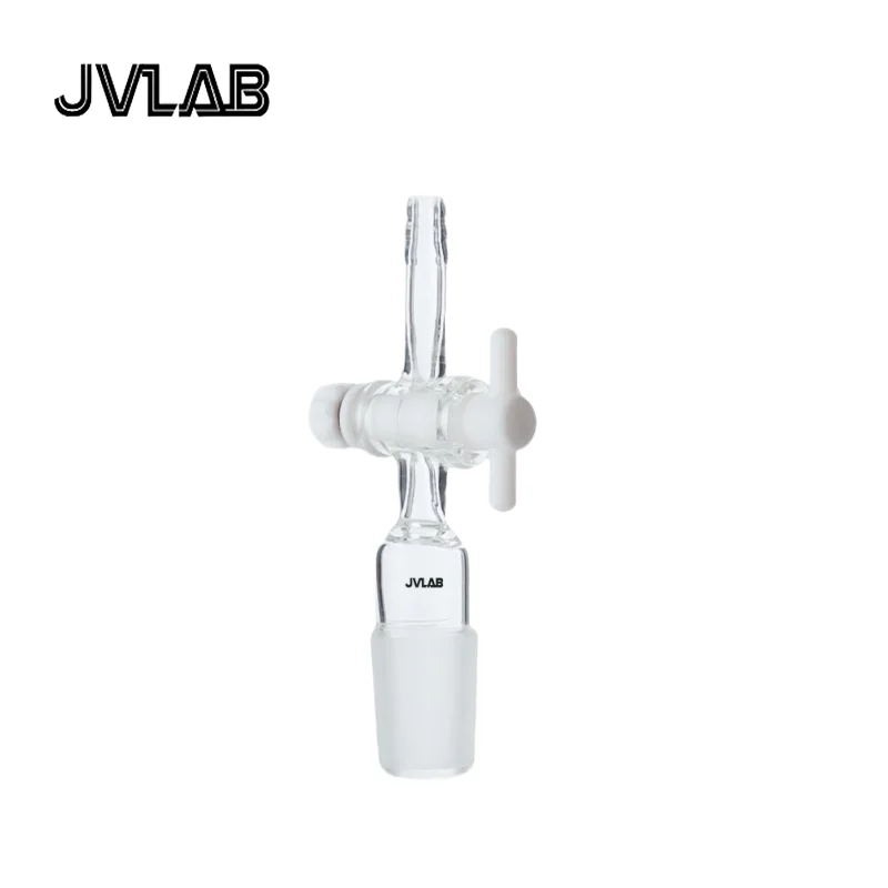 PTFE ثلاثي الاتجاه المكبس موصل العادم مع PTFE مكبس صمام رباعي فلورو إيثيلين محول خنق T-شكل شفط موصل #2