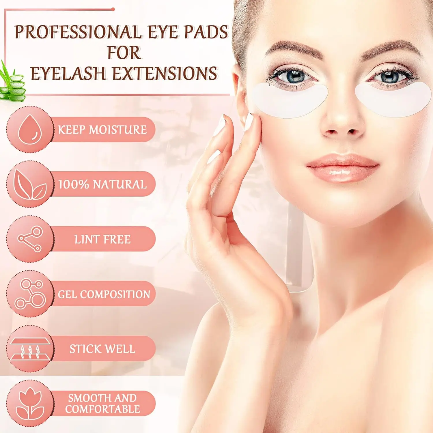 lcpacosjy Eyelash Extension Paper Patches for Building Eye Lashes Grafted Eye Stickers Patch Korea Under Eye Pads Make Up Tools