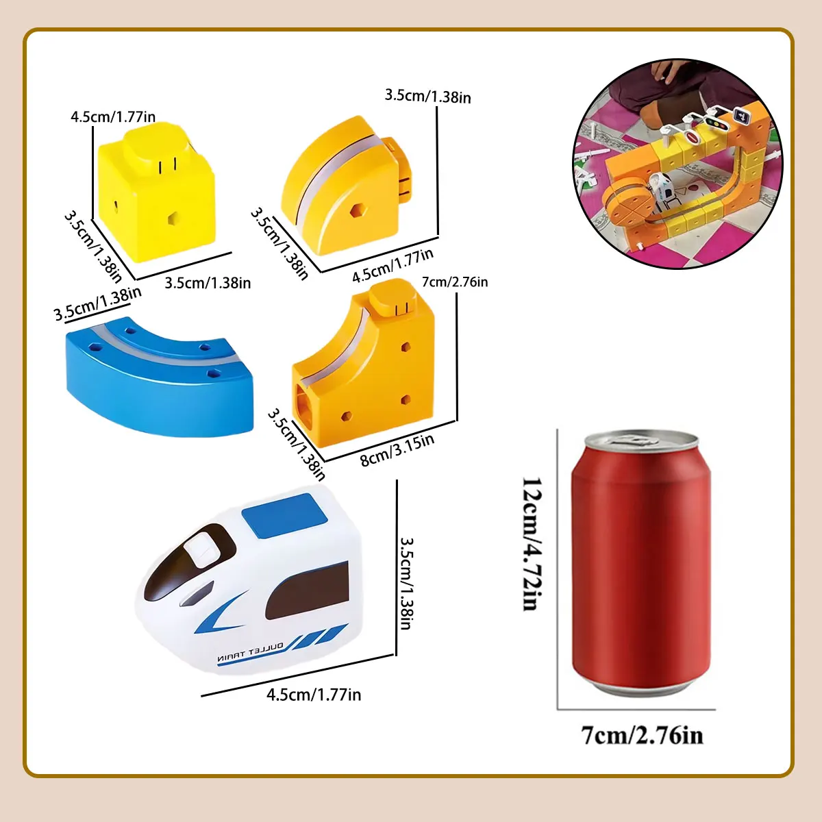 Set di binari magnetici elettrici fai-da-te con veicoli ferroviari ad alta velocità Gioco di costruzione STEM Puzzle Cube Toy per regalo per bambini (1-100 + pezzi)