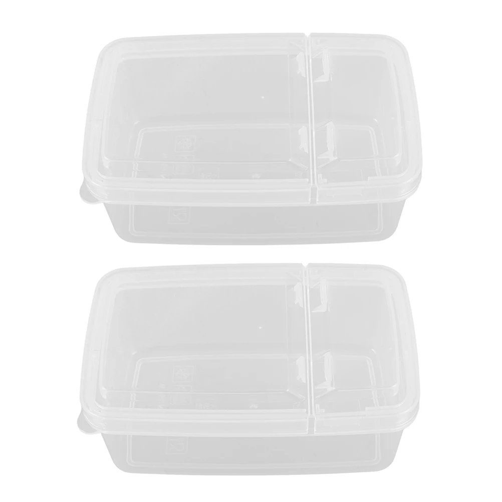 2Pcs Reusable Cheese Storage Container Airtight Seal Clear Slice Cheese Box for Fridge Organization Butter Storage Food