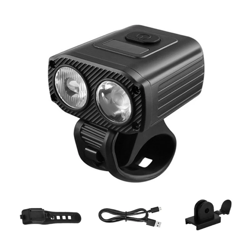 Bicycles Front Lamp Cycling Head Lamp Head Light Rechargeable Bikes Front Light Watertight Bicycles Handlebar Flashlight