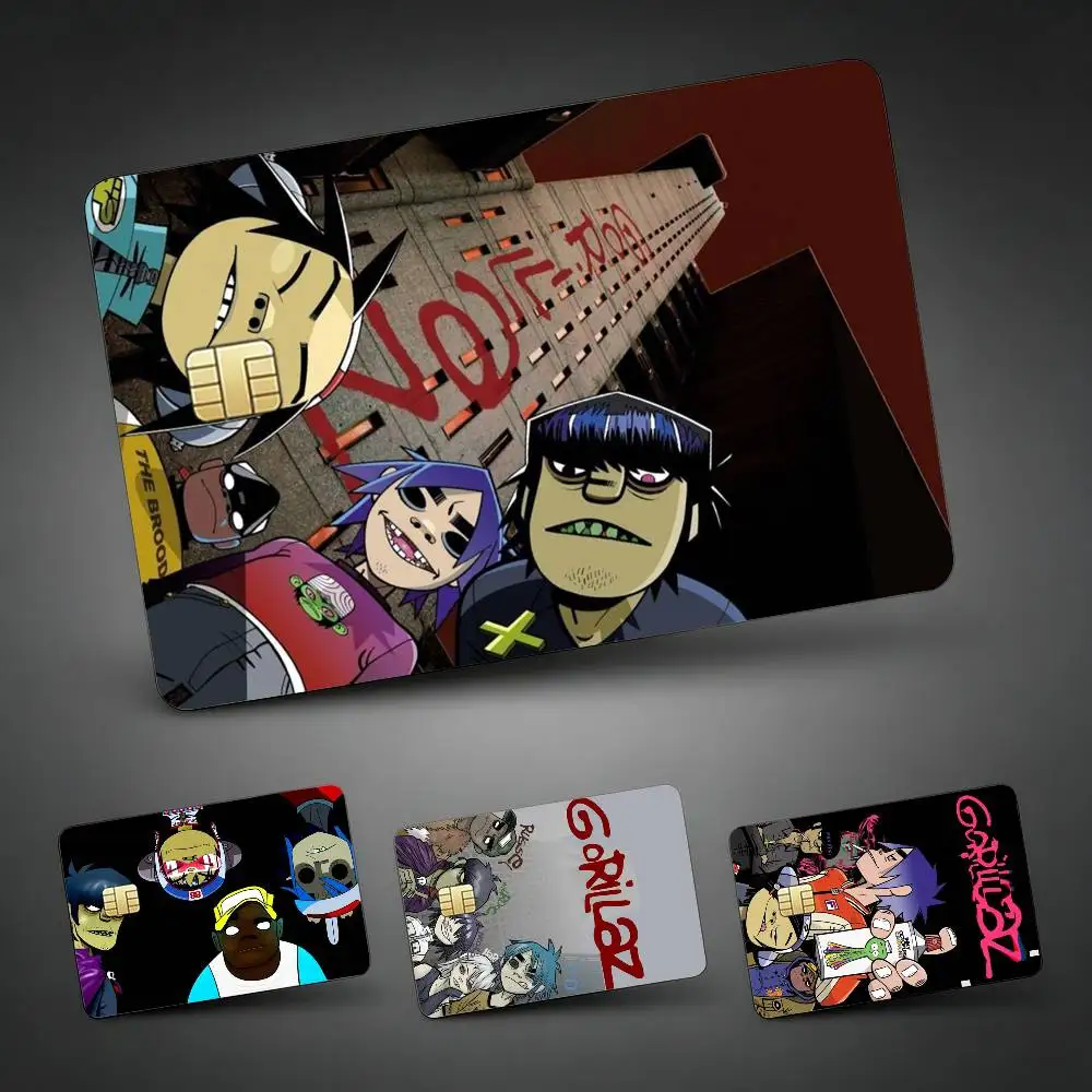 

G-Gorillaz Anime B-Band Credit Card Skin Stickers For VISA Bank Bus Metro Access Card Protective Film Cover Sticker