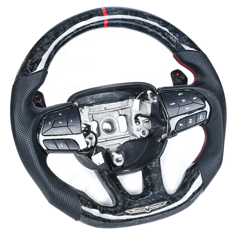 

% Real Carbon Fiber Steering Wheel Challenger Hellcat Cherokee SRT 2015 2016 2017 2018 2019 2020 2021 2022