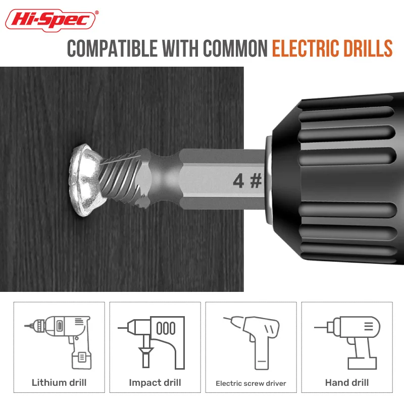 Bolt เครื่องมือรื้อถอน S2ไขควง Broken Bolt Extractor Stripped Screw Extractor เจาะชุด T10-T20-T30-H4-H6-PH2-SL4