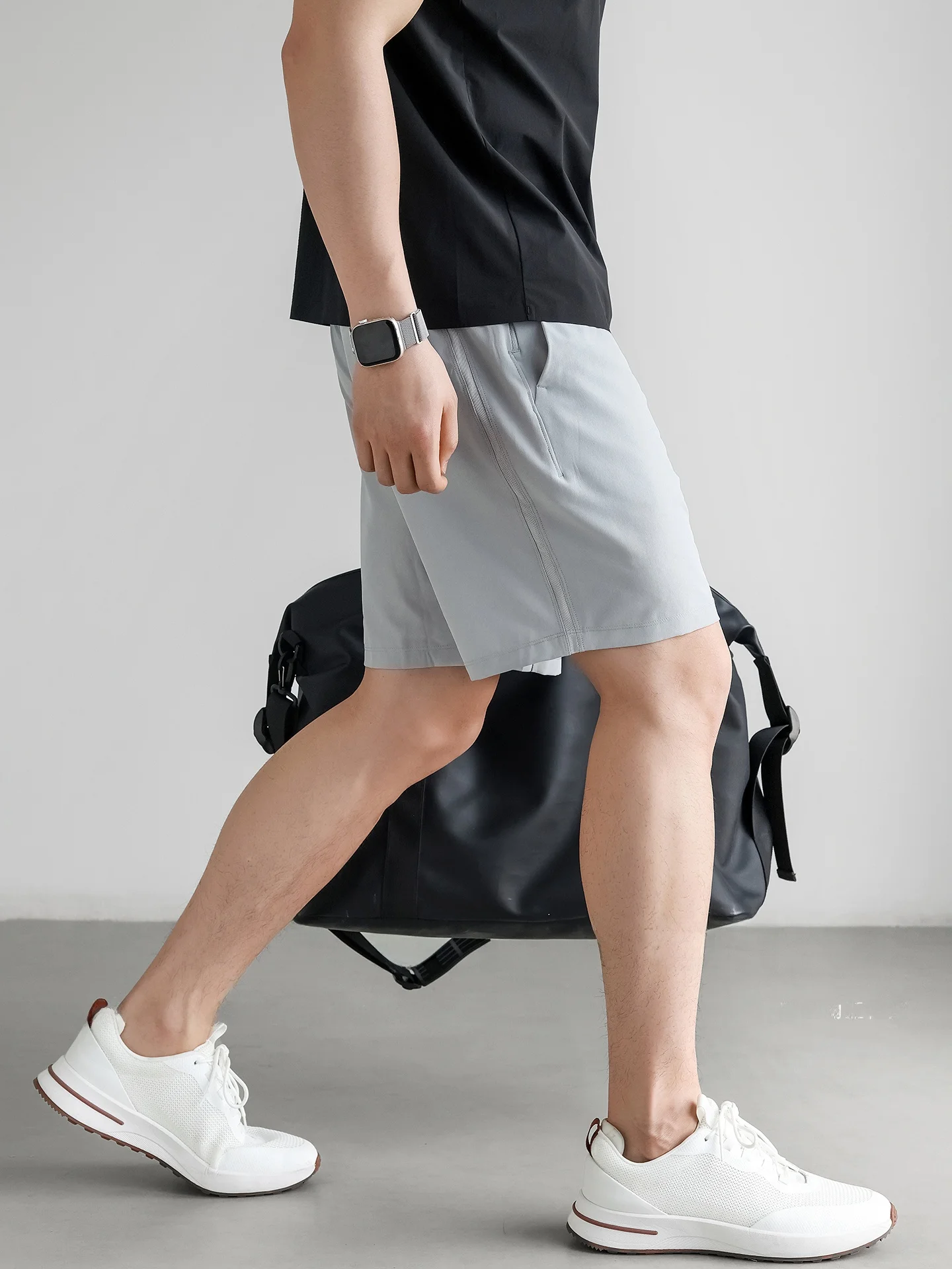 Lightweight Quick-Dry Unconstrained Elastic Waist Breathable Sports Shorts Men Summer Casual Outdoor Versatile Straight Five-...