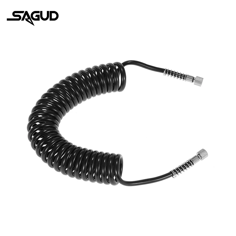 SAGUD 3/5M PU Spring Coil Airbrush Air Hose Adapter With 1/8