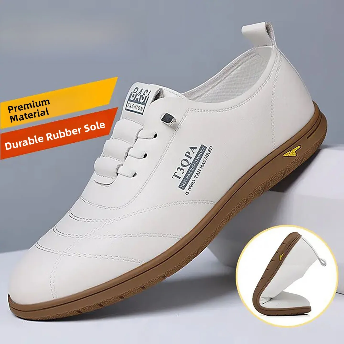 

T3QPA Мужские слипоны Driving oes из мягкой кожи, повседневные модные кожаные удобные ботинки oes, молодежные модные