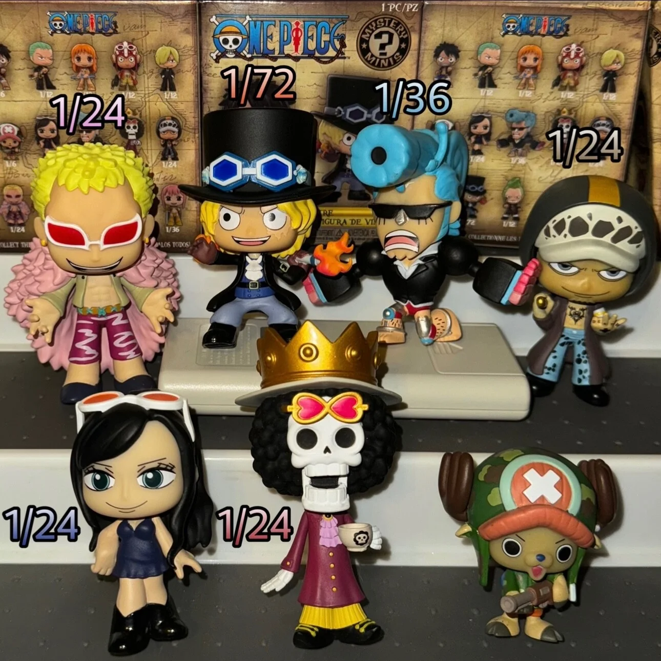 Figura de One Piece Mystery Minis, caja ciega, figura de Anime Luffy Roronoa Zoro Funko Pop, modelo de juguete coleccionable, juguetes de edición limitada